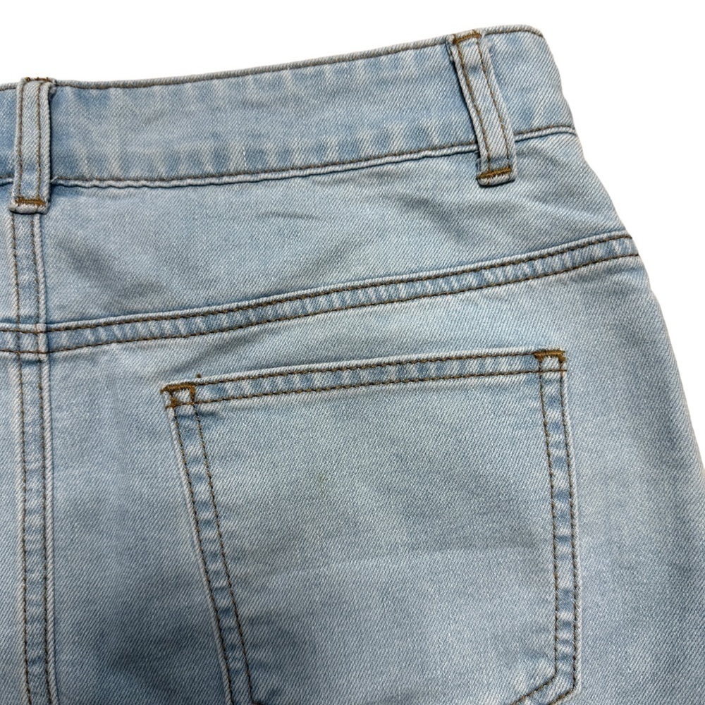 Superdown Revolve Rhinestone Flame Denim Mini Ski… - image 6